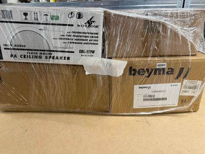 Lot de 4 haut-parleurs neufs comprenant : 1 Monacor EDL-11TW…