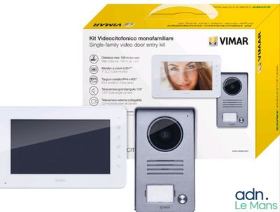 an image of a video door phone with the box open