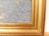 a painting of a sailboat in a body of water