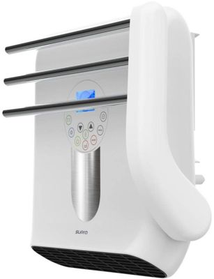 une image représentant un grille-pain blanc sur lequel est posé une télécommande