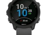 a close up of a smart watch on a white background