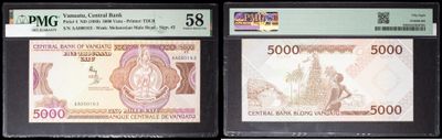 trois billets de banque différents, sur lesquels figure l'image d'une femme d'un côté et celle d'un homme de l'autre