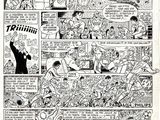 a black and white page from a comic book with a comic strip