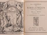 an old book with a picture of a woman in a bed