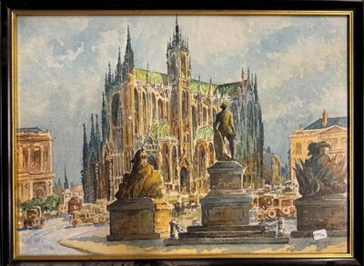 Lot de 5 pièces encadrées. - Photo 1