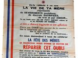 an old french poster advertising the french air force ' s return to france