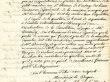a close up of an old document with writing on it