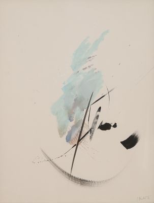 Jean Miotte (1926-2016) Composition abstraite 1986 Gouache s…