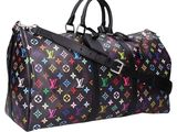 louis vu vu multicolore leather travel bag