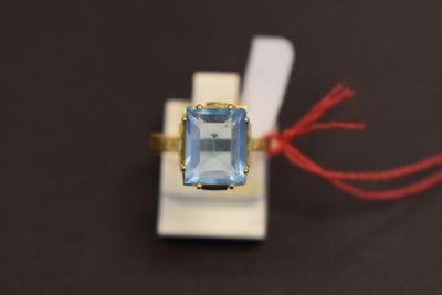 1 bague or pierre aigue marine 2g -ac-