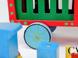a toy train that is sitting on the table