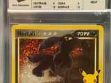 a close up of a pokemon card on a table