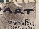 a drawing of a poster on a piece of paper