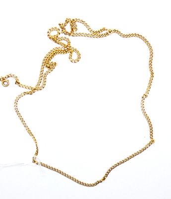 Chaîne en or jaune 750 °/°° (18k). - Photo 1