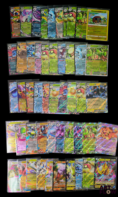 de nombreuses cartes Pokémon sur fond noir