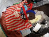 a bag that is sitting on top of a bed