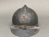 a silver helmet with a maple leaf on the top of it