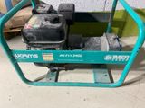 a picture of a portable pump in a garage