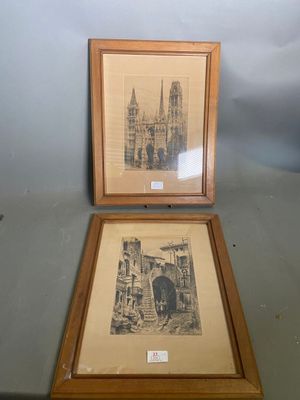 a picture of a picture of a building and a picture of a church
