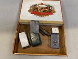 a box with a lighter, lighter, lighter and lighter lighter in it