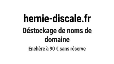 Nom de domaine hernie-discale.fr.