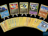 a lot of cards that are sitting on a table