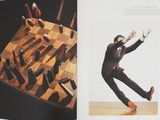 a book with a picture of a man jumping in the air