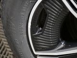 a close up of a tire on a car