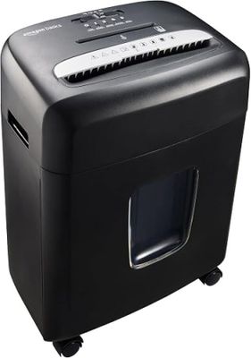a black paper shredder on a white background