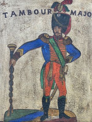 ECOLE FRANCAISE DU XIXème siècle - Tambour major, huile sur …