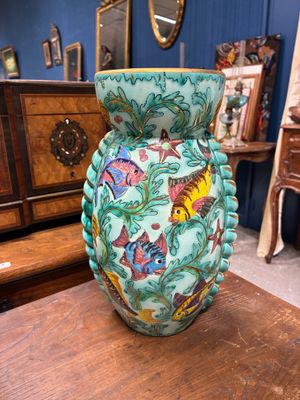 Monaco 1950, Cérart, important vase globulaire en céramique,…