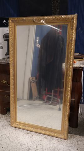 Miroir cadre doré moderne (neuf) H : 136 x 76