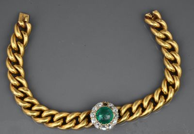 an emerald and diamond necklace, by van cleef