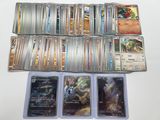 a lot of cards that are sitting on a table