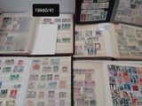 many different types of stamps on the pages of a book