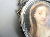 a picture of a picture of a woman in a mirror