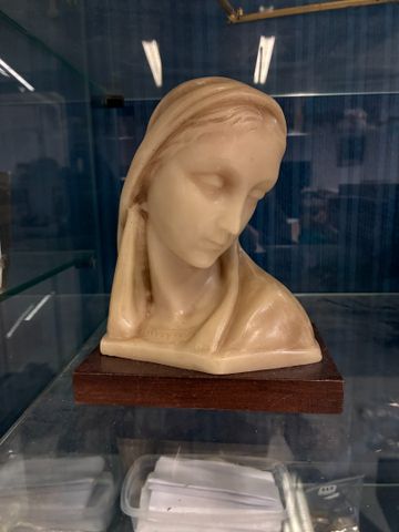 Buste en cire. H 18cm