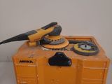 an image of a tool box with a sander on top of it