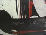 a picture of a painting of a boat on the water