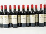 six bouteilles de vin rouge alignées sur une table