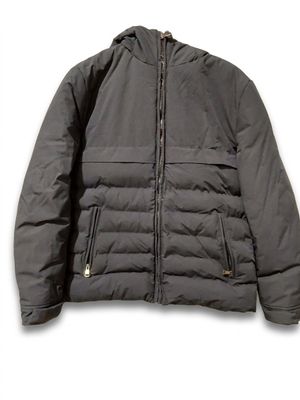 a picture of a jacket with a hood and zippers
