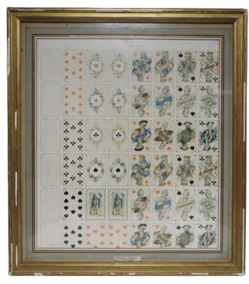 BP Grimaud. Projet de jeu de carte avec le portrait de Louis… - Photo 1