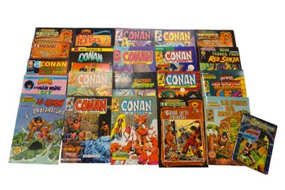 CONAN LE BARBARE. Ensemble de 22 COMICS.