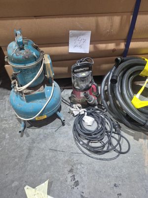 many different types of industrial equipment on the ground