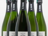 six bouteilles de vin sont alignées sur une surface blanche