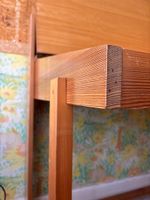 Bureau d'écolier / d'architecte en bois avec le plateau à ab… (photo 4)