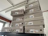 a lot of boxes that are stacked on top of each other
