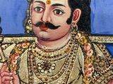 an image of a painting of a man with a moustache on his face