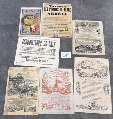 several old pamphlets are on the floor of a room