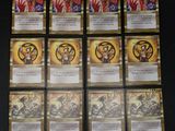 gros plan d'un jeu de cartes sur une table